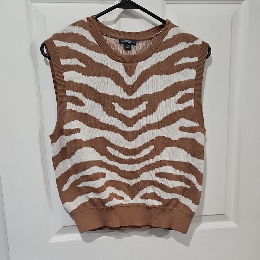 Bundle Sale | Wild Fable Brown and White Zebra Print Tank Top Size XXlarge